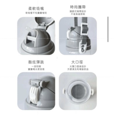 ∥Basilic貝喜力克∥彈跳水壺450ml-灰