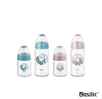 ∥Basilic貝喜力克∥ 莫蘭迪玻璃奶瓶禮盒