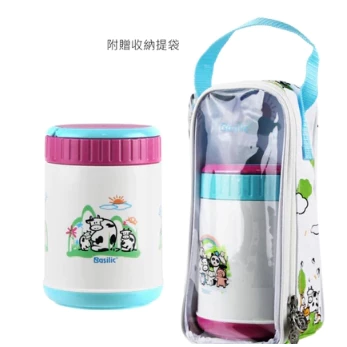 ∥Basilic貝喜力克∥ 不鏽鋼湯罐500ml-含提袋 (顏色隨機出貨)