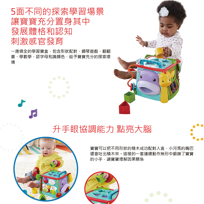 ∥費雪 Fisher-Price∥ 費雪可愛動物積木盒