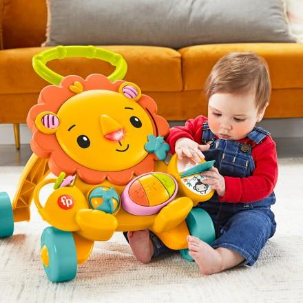 ∥費雪 Fisher-Price∥ 費雪兩用獅子聲光踏步車