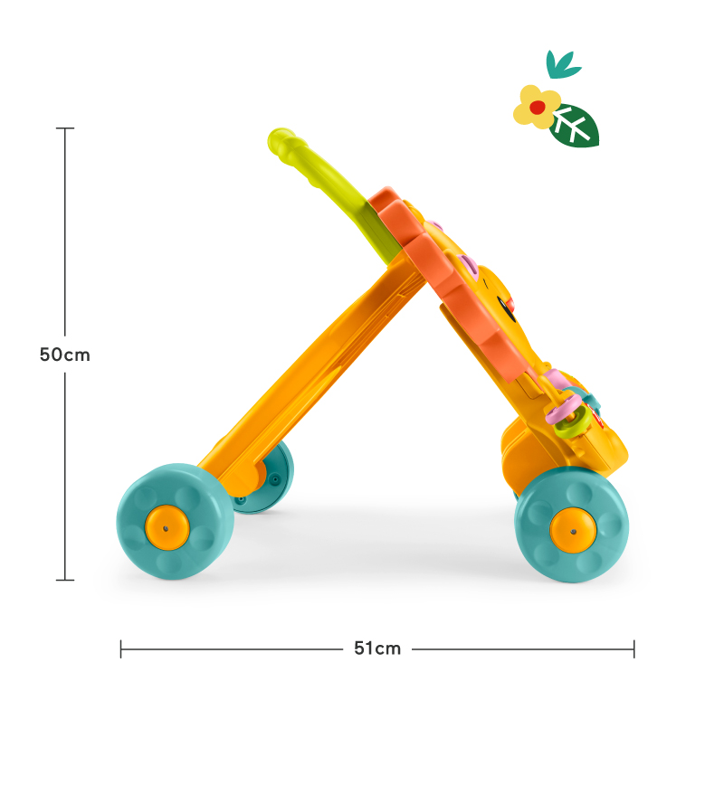 ∥費雪 Fisher-Price∥ 費雪兩用獅子聲光踏步車