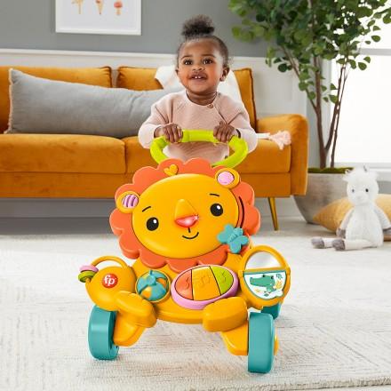 ∥費雪 Fisher-Price∥ 費雪兩用獅子聲光踏步車