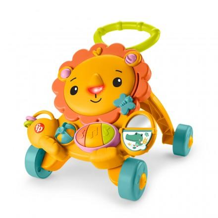 ∥費雪 Fisher-Price∥ 費雪兩用獅子聲光踏步車
