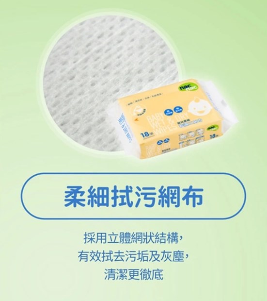 ∥NAC NAC∥乾濕二用巾(袋裝80張/加大盒裝30張)