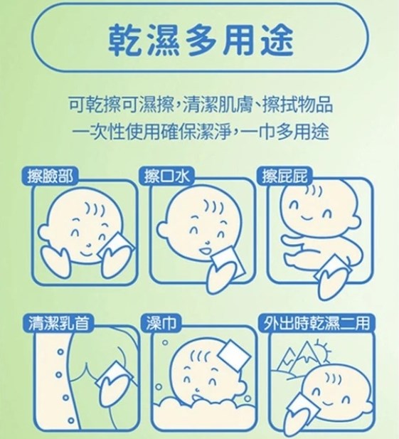 ∥NAC NAC∥乾濕二用巾(袋裝80張/加大盒裝30張)