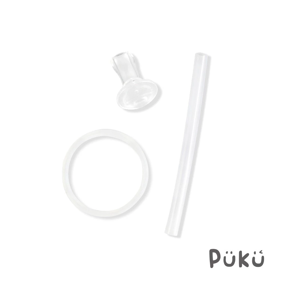  ∥PUKU藍色企鵝∥ 圓圓水壺  替換吸管,墊圈組