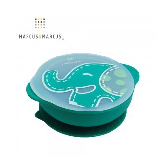 ∥Marcus & Marcus∥ 動物樂園幼兒自主學習吸盤碗含蓋 (七款任選)