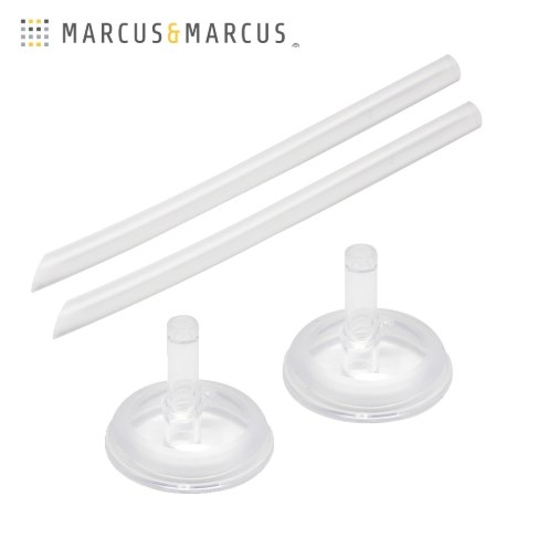 ∥Marcus&Marcus∥ PPSU 2合1訓練水杯套組 (180ml/300ml) 吸管配件/直飲嘴配件