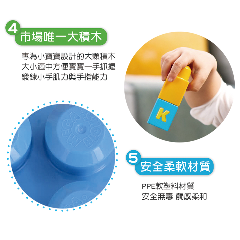 ∥費雪 Fisher-Price∥ 美高大積木音樂字母學習火車