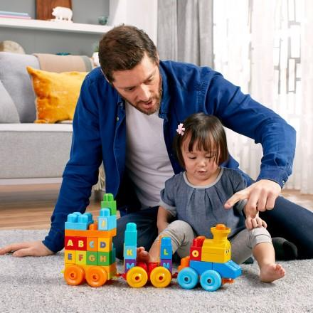 ∥費雪 Fisher-Price∥ 美高大積木音樂字母學習火車