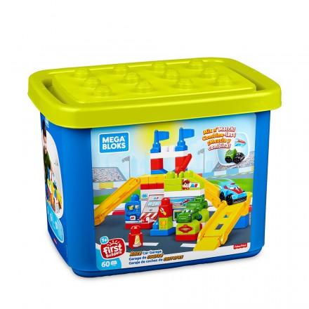 ∥費雪 Fisher-Price∥ 美高大積木賽車車庫情景套裝