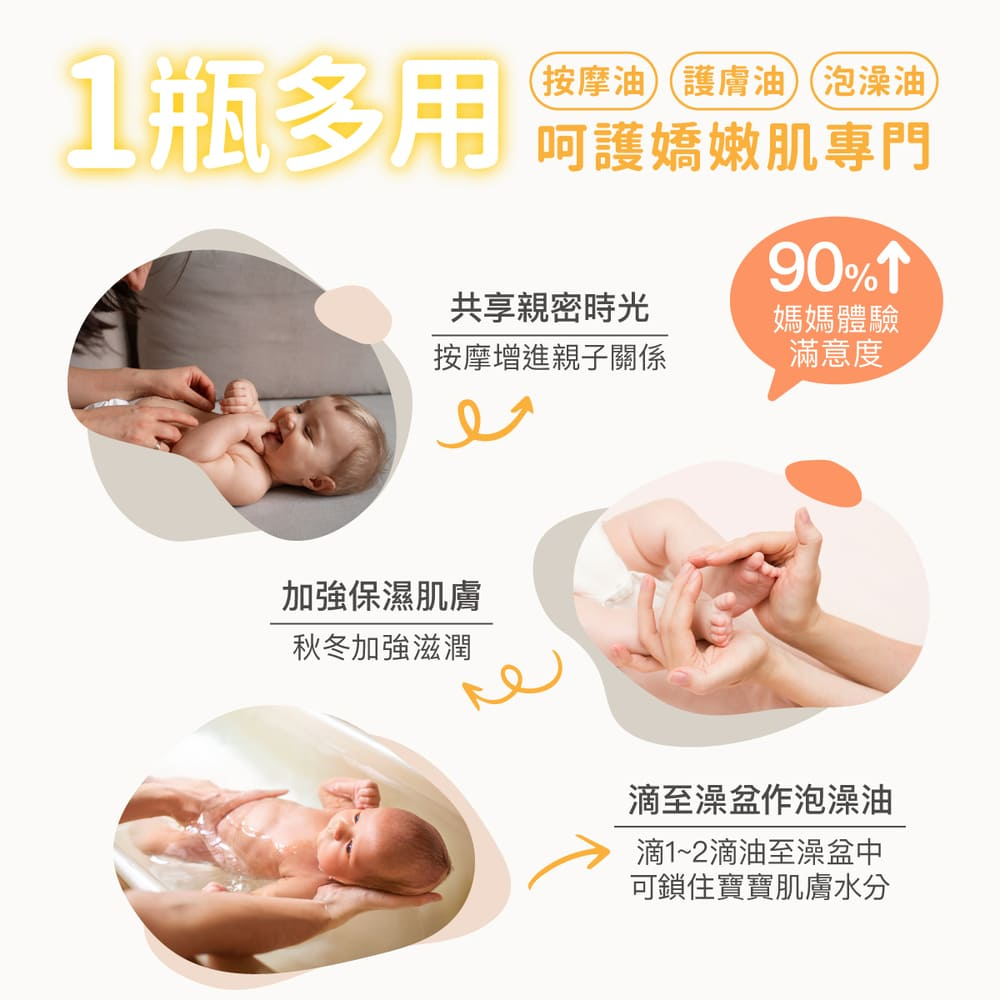 ∥丹麥德瑪 Derma∥ 寶寶有機沐浴按摩油150mL