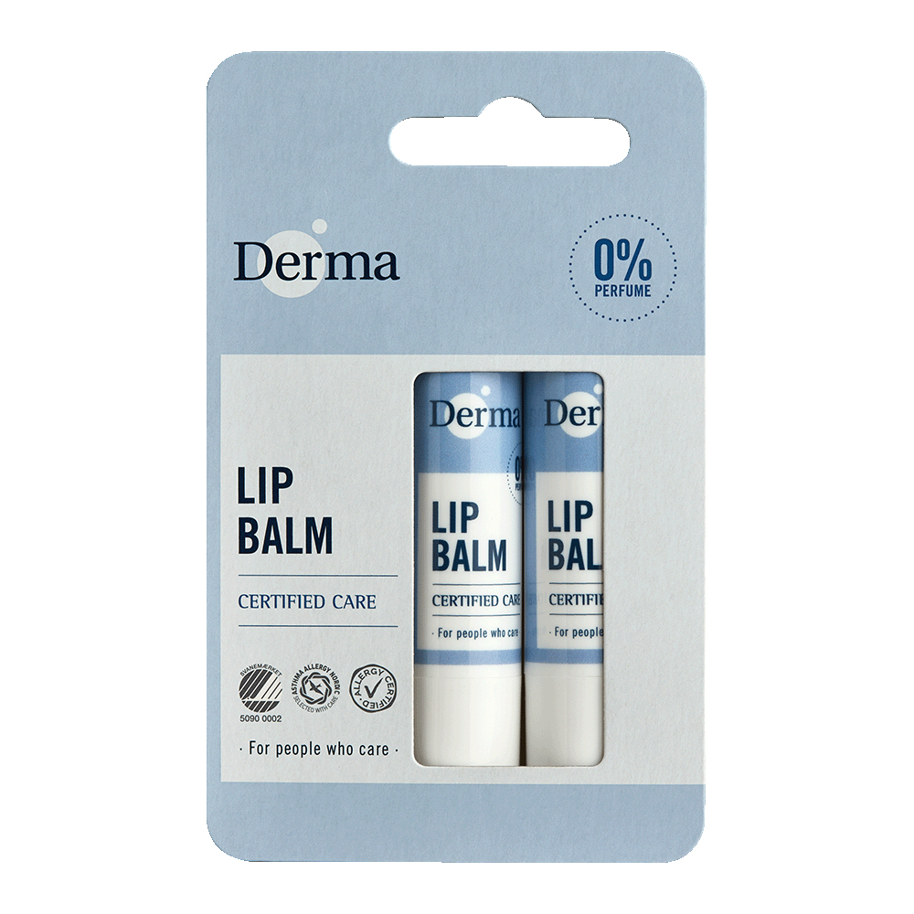 ∥丹麥德瑪 Derma∥ 蜂蠟植萃護唇膏(兩件組) 4.8g*2