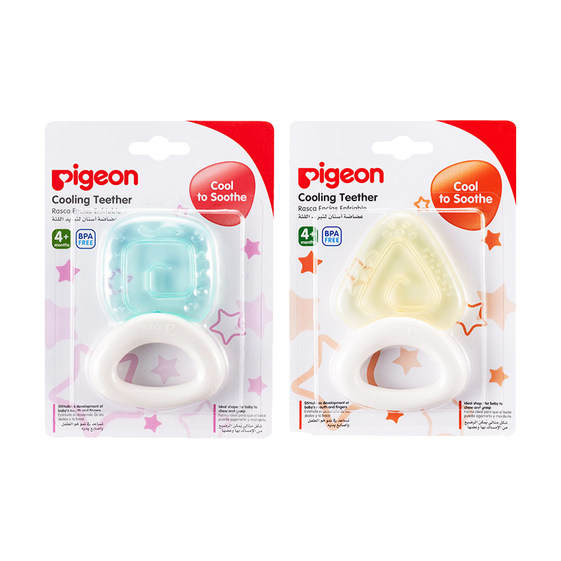 ∥貝親 Pigeon∥ 冰涼固齒器-三角形餅乾／方形餅乾