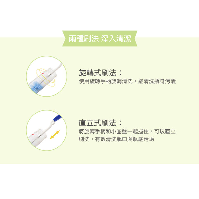 ∥貝親 Pigeon∥ 旋轉奶瓶刷