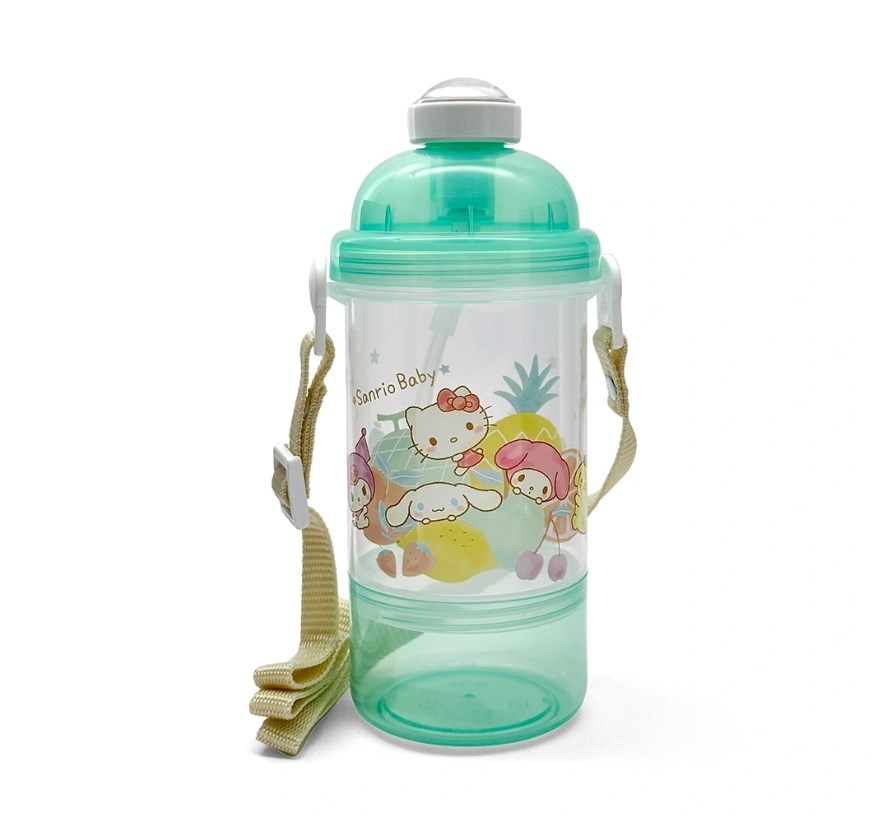 ∥貝親Baby City∥ 雙層彈跳吸管水壺-三麗鷗/400ml