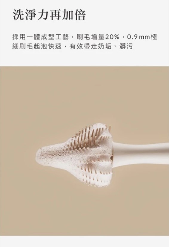 ∥小獅王辛巴∥ 超柔無垢白金矽膠奶嘴刷 - 綠/米/紅/灰
