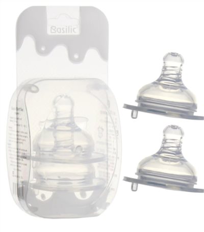 ∥Basilic貝喜力克∥ 寬口徑柔軟奶嘴2入