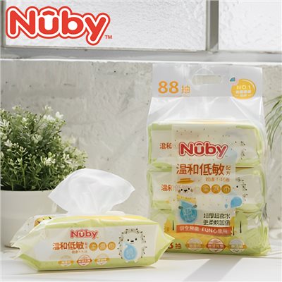 ∥NUBY∥  EDI超純水柔濕巾(88抽/3包)