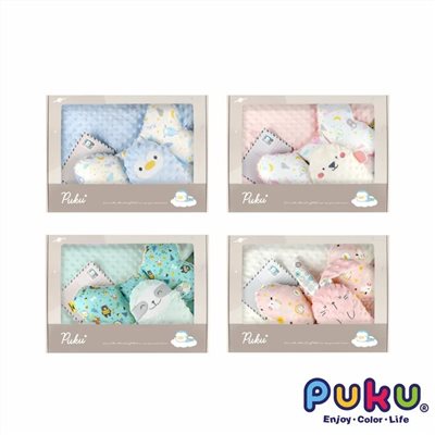 ∥PUKU藍色企鵝∥  需預購  星月暖暖樂豆禮盒,四款花樣