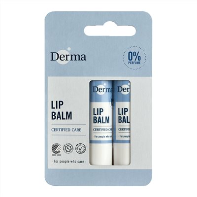 ∥丹麥德瑪 Derma∥ 蜂蠟植萃護唇膏(兩件組) 4.8g*2