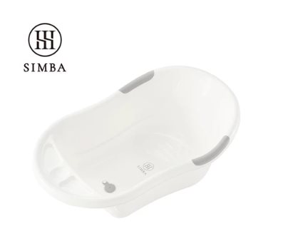 ∥小獅王辛巴∥ 嬰兒沐寓成長澡盆(薄灰/薄杏) -限宅配