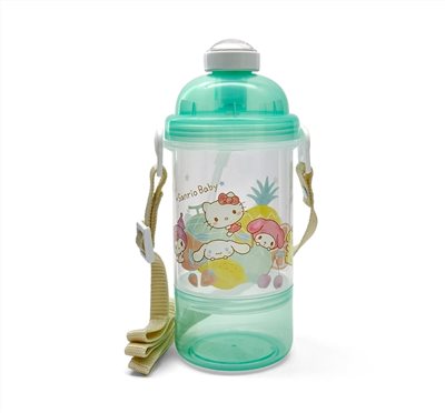 ∥貝親Baby City∥ 雙層彈跳吸管水壺-三麗鷗/400ml